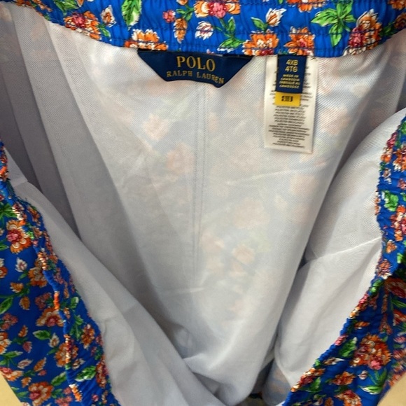 New! Polo Ralph Lauren Floral Print Swim Trunks size 4XB - Picture 5 of 6